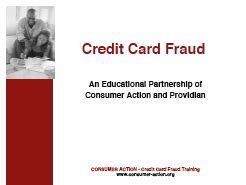 Credit Card Fraud Training - Consumer Action