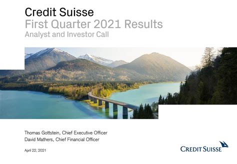 Credit Suisse: Q1 Earnings Snapshot