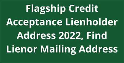 Credit acceptance corp lienholder address. Things To Know About Credit acceptance corp lienholder address. 