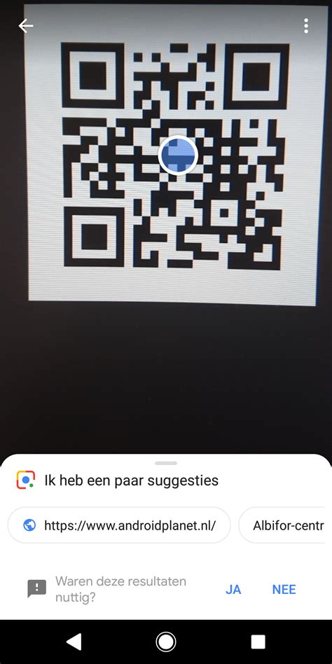 Creditcard werkt niet ing.  Deze code scan je met de QR code scanner van je ...