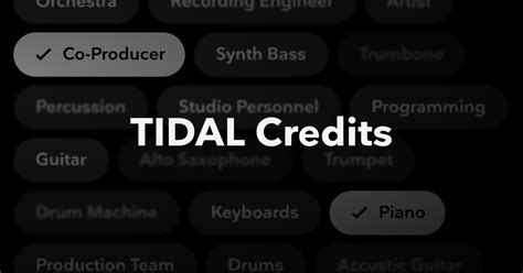 Credits for Diversion on TIDAL