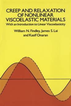 Full Download Creep And Relaxation Of Nonlinear Viscoelastic Materials By William N Findley