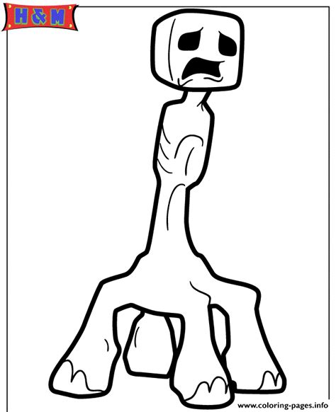 Creeper From Minecraft Video Game Coloring Pages Printable