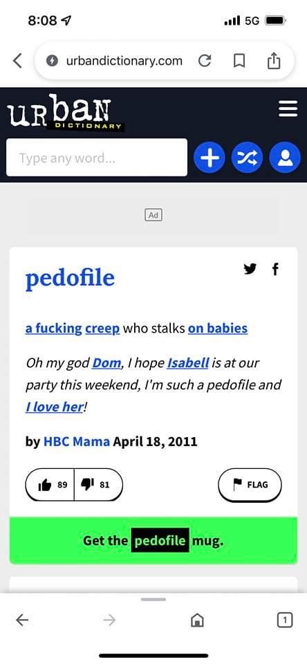 Creeping urban dictionary