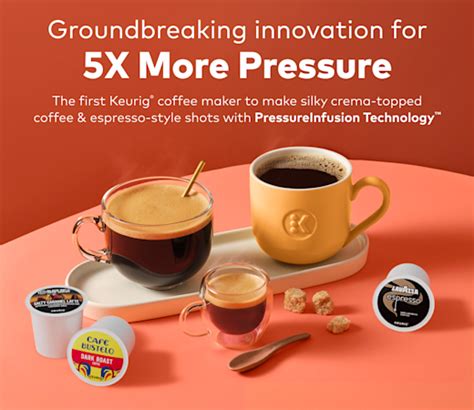 Crema social.  PressureInfusion Technology extracts coffee flavor with...
