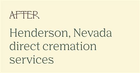 Cremation services henderson nv.  The Bible contains no specific direction...