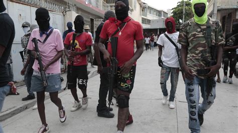 Creole gangs demand deployment while U.S. troops convey by shooting