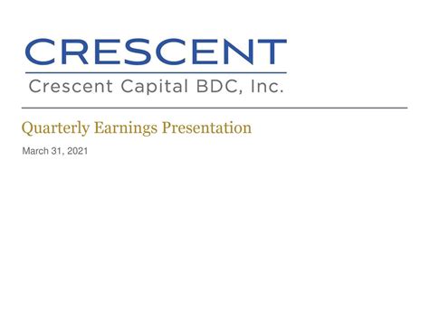 Crescent Capital BDC: Q1 Earnings Snapshot