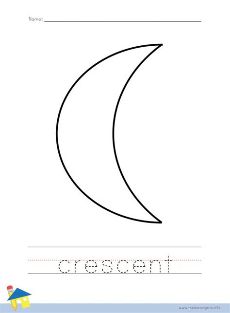 Crescent Coloring Worksheet The Learning Site