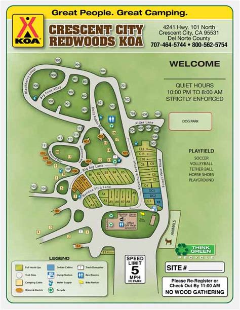Crescent city koa. A lot of great activities for kids including a playground, arcade, bikes to rent, rec room with board games, ping pong, foosball, and a small petting zoo with goats. Pet friendly with a nice dog park. Excellent location with giant redwoods within a short walk. Short drive to Jedediah State Park which is absolutely gorgeous. 