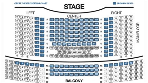 Crest Theater Seating Chart A Comprehensive Guide