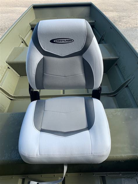 Crestliner Boat Center Folding Seat 2156293 | Low Back Gray Black. Opens in a new window or tab. Brand New. $149.24. View seller's store: Great Lakes Skipper. Buy It Now. Free 4 day shipping. 