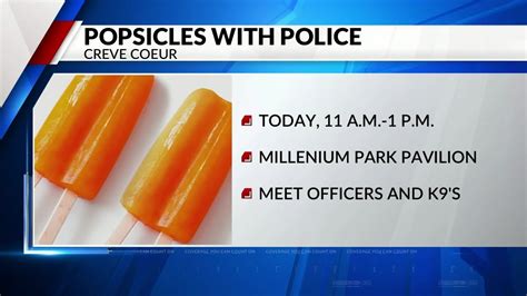 Creve Coeur officers hosting 'Popsicles With Police' event today