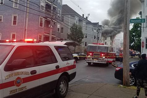 Crews battle large fire in New Bedford