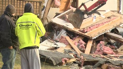 Crews demolish part of Grafton home after car crashes into it, causes major damage