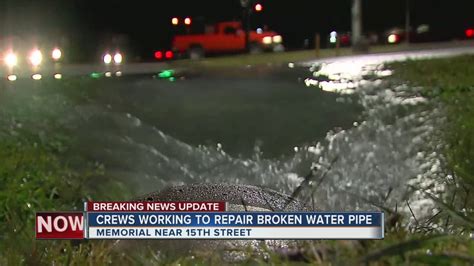 Crews repair broken water main in Pembroke Pines