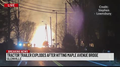 Crews respond to explosion and fire at Glenville bridge