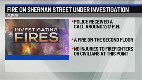 Crews respond to fire on Sherman Street in Albany