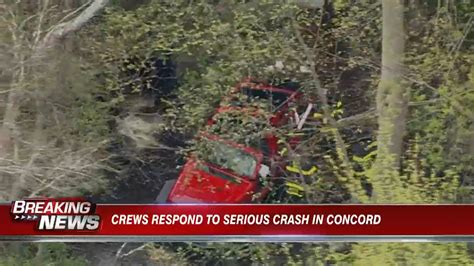 Crews respond to serious crash in Concord