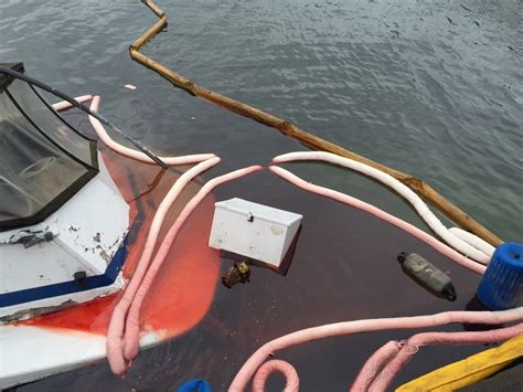 Crews respond to sunken vessel near Government cut