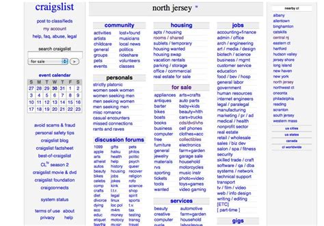 Criagslist nj. craigslist provides local classifieds and forums for jobs, housing, for sale, services, local community, and events 