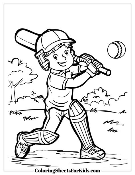 Cricket Coloring Shee