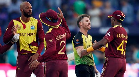 Cricket aus vs west indies. It was Australia's fastest ODI run chase in history, passing their previous mark of 7.5 overs against USA in 2004. West Indies had lost a staggering 6-15 to slump to their second-lowest score ever ... 