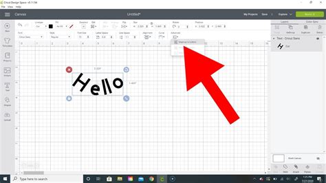 Cricut Design Space Ipad Curve Text CRICKETS
