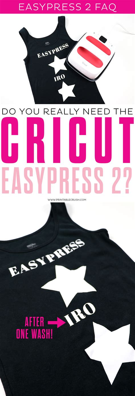 Cricut EasyPress 2 FAQs EasyPress Tutorials Printable Crush