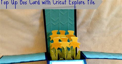 Cricut Explore {Pop Up Box Card} A2 sized with Design Space File Box cards tutorial, Pop up