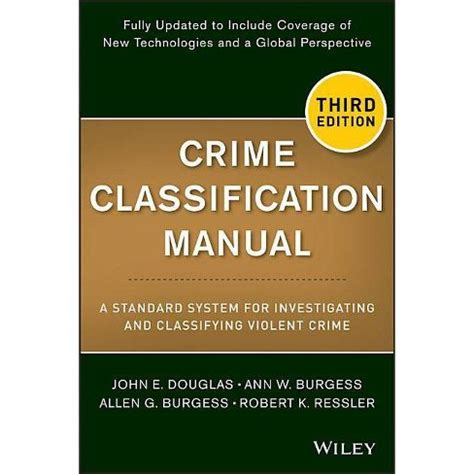 Crime classification manual by john douglas. - De wet van de bestuurlijke drukte.