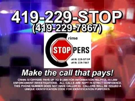 The Lima/Allen-Putnam County Crime Stoppers Program offers cash 