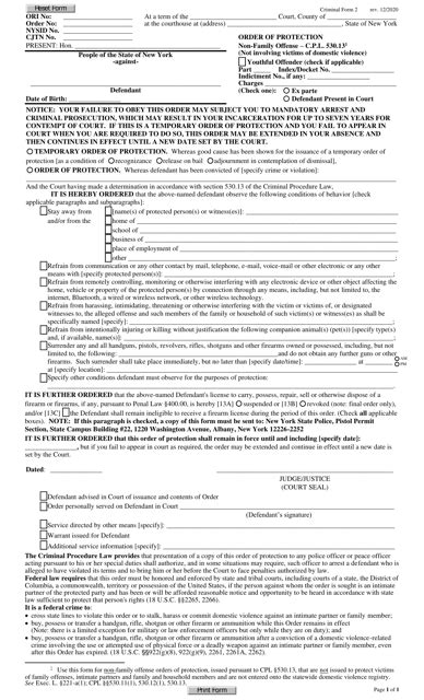 Criminal Form 2 Download Printable PDF or Fill Online Order of