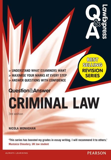 Criminal law q a revision guide law express questions answers. - Blisters and bliss a trekkers guide to the west coast trail.