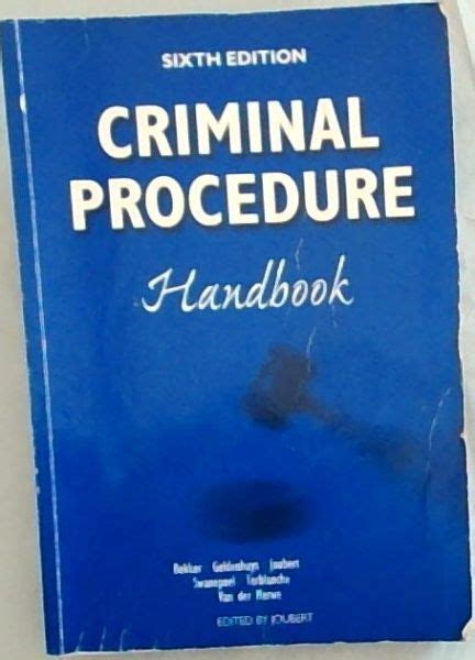 Criminal procedure handbook 10th edition joubert. - Tragédie franc̦aise en afrique du nord.