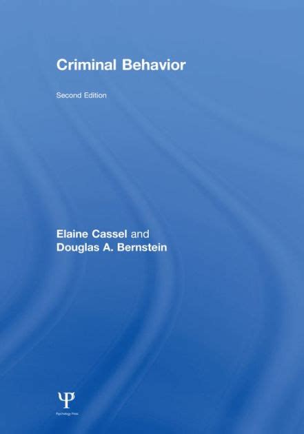 Full Download Criminal Behavior By Elaine Cassel