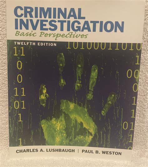 Full Download Criminal Investigation Basic Perspectives By Charles A Lushbaugh