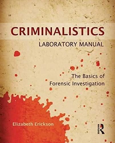 Criminalistics laboratory manual the basics of forensic investigation. - Digital signal processing by proakis 4th edition solution manual.