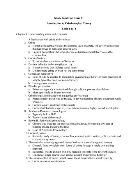 Criminology 225 final exam study guide. - The blackwell guide to ethical theory.