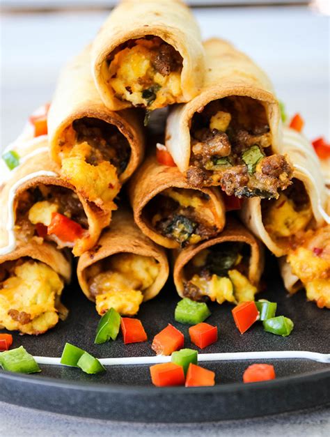 Crispy Baked Breakfast Taquitos » Sea Salt Savorings