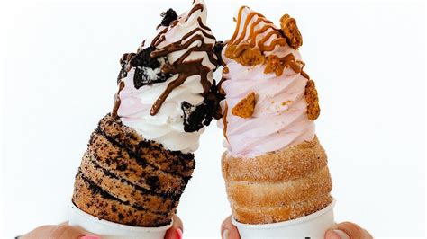 Crispy cone. Crispy Cones is a sweet cone made from fresh dough that has been roasted in a rotisserie fashion and dusted with cinnamon and sugar. It is said to be a local favorite that has grown throughout Arizona and Utah. Layers of spreads such as cookie butter and Nutella are placed inside the cones in the last step. The crispy cones are … 