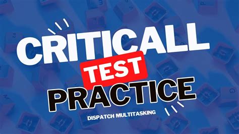 CritiCall Multi Tasking Practice Test Free Practice Test YouTube