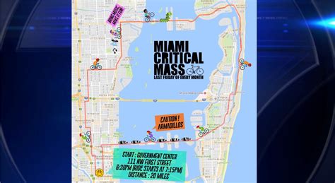 Critical Mass cycling event to impact traffic in Miami, Miami Beach