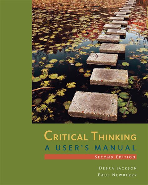 Critical thinking a user s manual by debra jackson. - Briggs and stratton i and c manual.