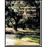 Critical thinking and basic writing a developing writers guide with readings 99 edition. - Rose et le noir en amour.