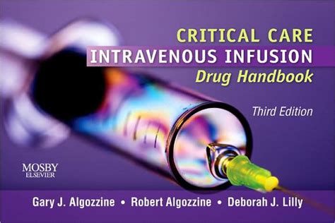 Download Critical Care Intravenous Infusion Drug Handbook By Gary J Algozzine