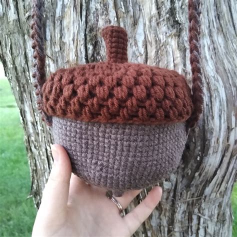 Crochet Acorn Bag