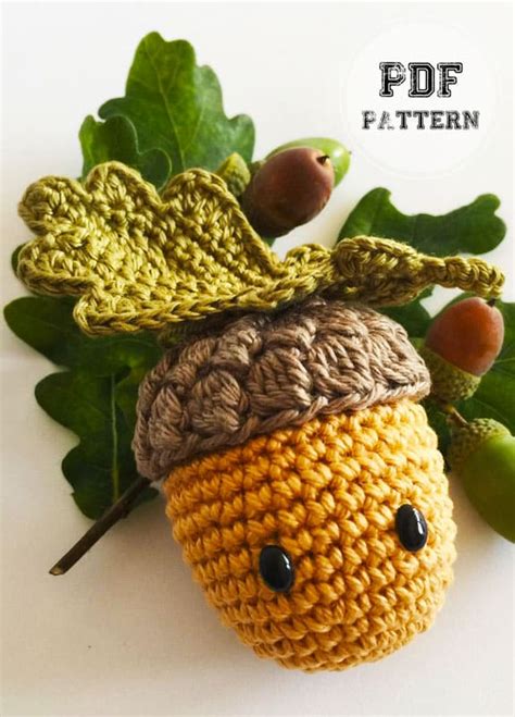 Crochet Acorn Free PDF Pattern