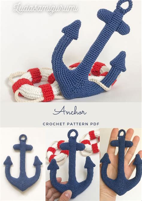 Crochet Anchor PDF Pattern by on Etsy