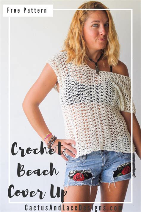 Crochet Beach Cover Up~ The Kahe Kai Top~ Cactus & Lace Designs